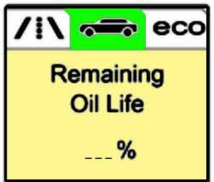 change engine oil life light reset