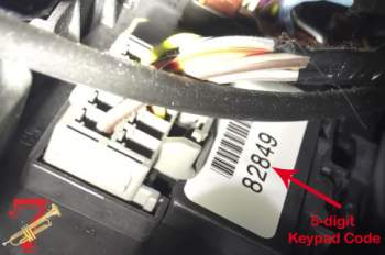 2013-2020 Ford Escape Factory Keyless Entry Code Location