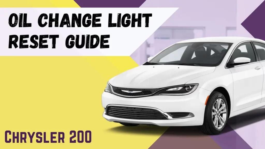 How To Reset Oil Change Light On Chrysler 200 (2011-2017)