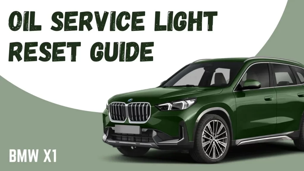 2010-2015 BMW X1 Oil Change/Service Light Reset Guide (E84)