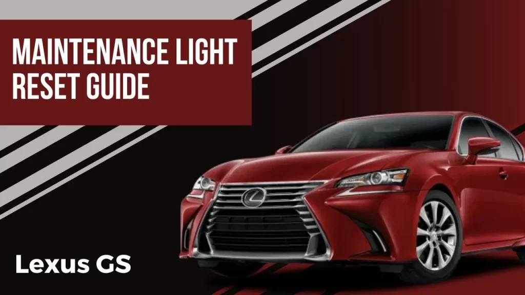 Resetting Maintenance Light On Lexus GS After Oil Change (2013-2020)